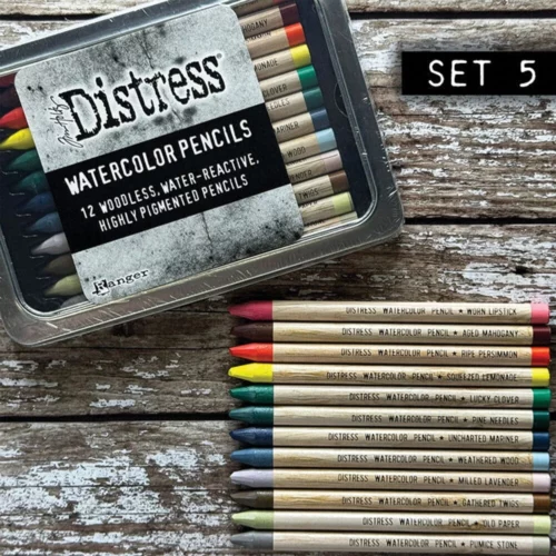 Set 5 Tim Holtz Distress Watercolour Pencils