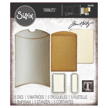 Vault Pillow Box and Bag by Tim Holtz Thinlits Die