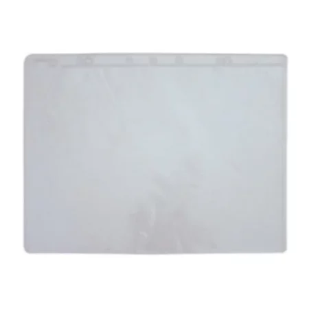 a pile of Xpress Portfolio Case Ringbinder Sleeves: A3 are in the center of the image. they are transpaent plastic cases for storing artwork. on a white background.