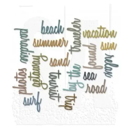 Sizzix Thinlits: Vacation Words Script